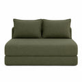 Sofa z poliestru zielona 200 cm