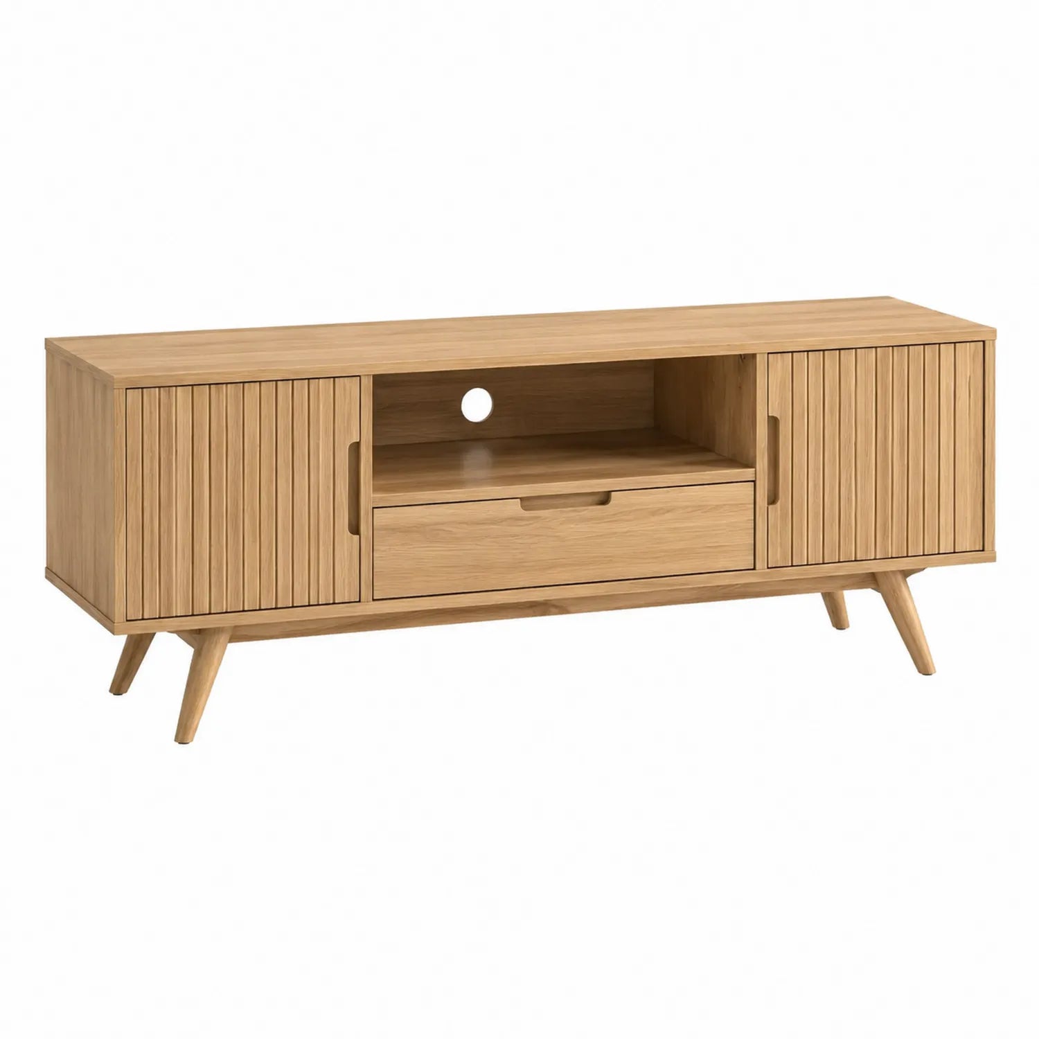 Szafka RTV drewniana dębowa 150x40x50cm