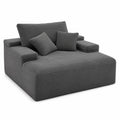 Sofa sztruksowa rozkładana 200x150cm Szara