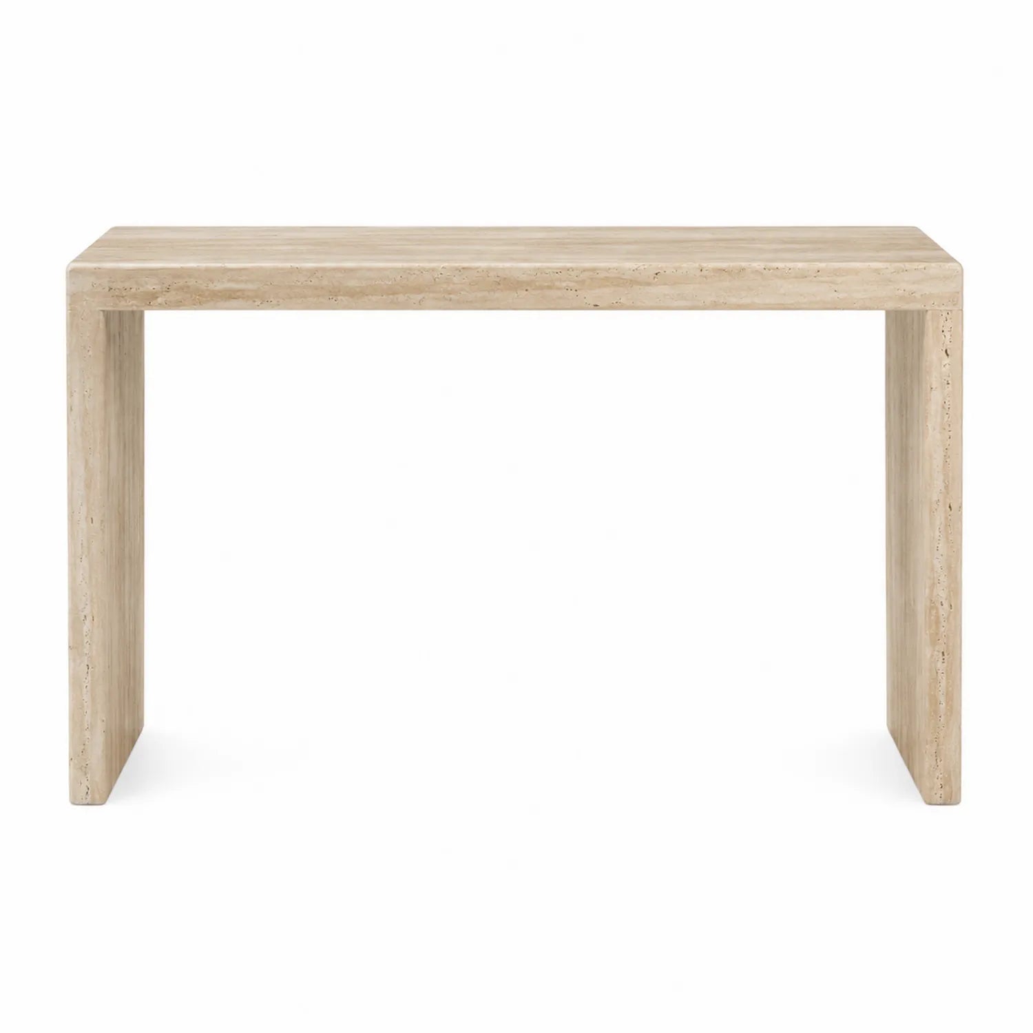 Stolik konsolowy z trawertynu prostokątny 120x40x80 cm